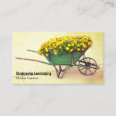  kruidenbloemen Gardener Aangepaste foto Visitekaartje (Voorkant)