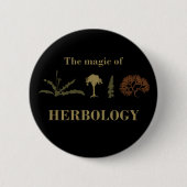 kruidendokter in de kruidengeneeskunde ronde button 5,7 cm (Voorkant)