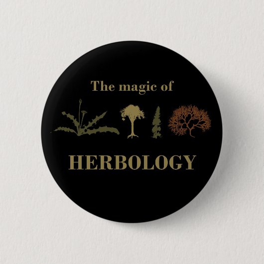 kruidendokter in de kruidengeneeskunde ronde button 5,7 cm (Voorkant)