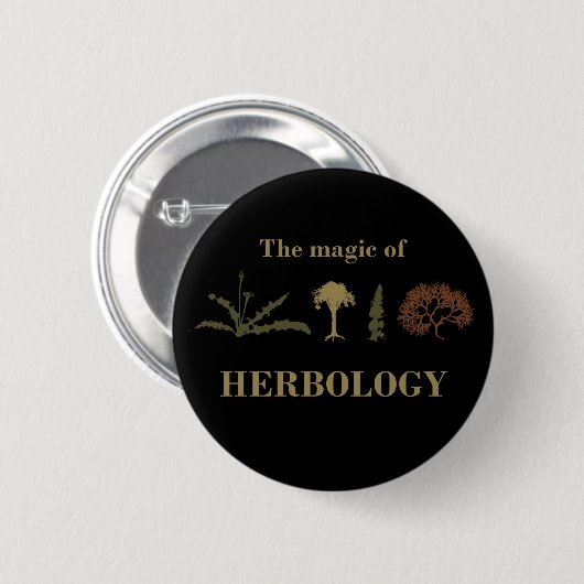 kruidendokter in de kruidengeneeskunde ronde button 5,7 cm (Voorkant /achterkant)