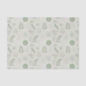 Kruidenelementen in salie groen tissuepapier (Voorkant)