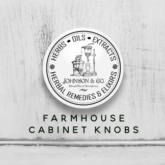  kruidengeneesmiddelen Farmhouse Shabby Chic Keramische Knop