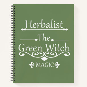 Kruidengenezer groene heks magie natuurlijke genee notitieboek