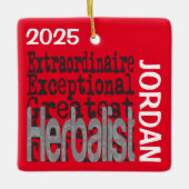 Kruidenhandelaar Buitengewoon DOUANE Keramisch Ornament (Voorkant)