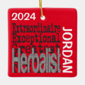 Kruidenhandelaar Buitengewoon DOUANE Keramisch Ornament (Voorkant)