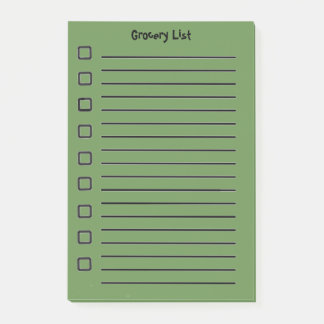 Kruidenier Lijst Groene Sticky Notes 2e editie