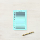 Kruidenier lijst Lichtblauw Sticky Notes 2e editie (Op bureau)