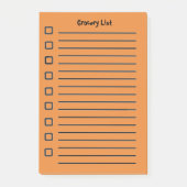 Kruidenier Lijst Sinaasappel Sticky Notes 2e editi (Voorkant)