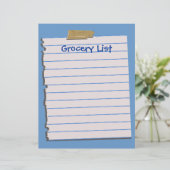 Kruidenierslijst (Staand voorkant)