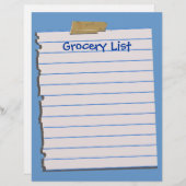 Kruidenierslijst (Voorkant / Achterkant)