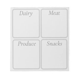 kruidenierslijst notitieblok