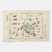 kruidenillustraties Wilde Thyme Botanisch Theedoek (Horizontaal)