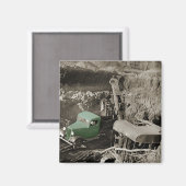 KRUIDENKLEURSTOFCHEVROLET, WERKEND ENGINEER MAGNEET (Voorkant / Achterkant)