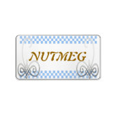 Kruidenlabel blauw etiket (Voorkant)