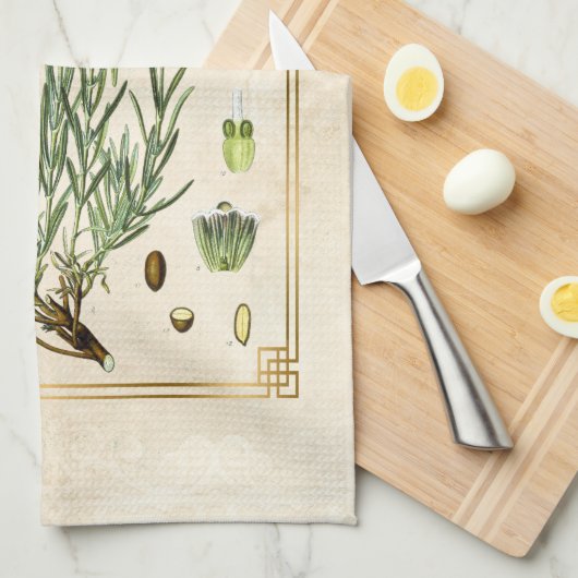  kruidenlavendel Botanisch Theedoek (Quarter Fold)