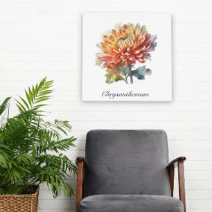 Kruidenleven: Chrysanthemum aanpasbaar Perfect Poster