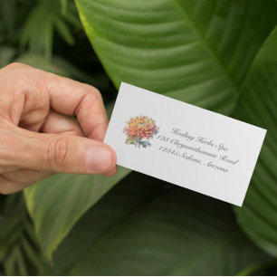 Kruidenleven: Chrysanthemum aanpasbaar Visitekaartje