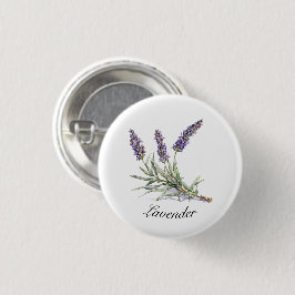 Kruidenleven: Lavendel, aanpasbaar Ronde Button 3,2 Cm