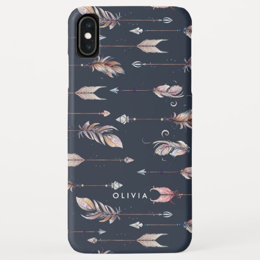 Kruidenpijlen met veren patroon Case-Mate iPhone case (Achterkant)