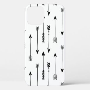 Kruidenpijlen op witte achtergrond. Naadloze besch iPhone 12 Hoesje
