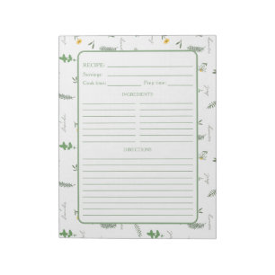 Kruidenrecept uit de botanische tuin notitieblok