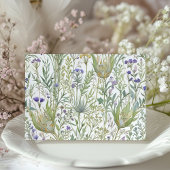 Kruidentuin Elegante Pastelbruiloft Uitnodigen Kaart