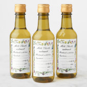 kruidentuin handgemaakt extract Label Set Wijn Etiket (Flessen)