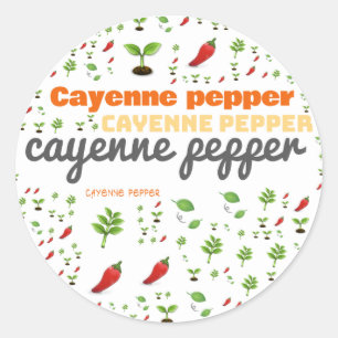 KRUIDENWOORD LABEL - CAYENNE PEPER