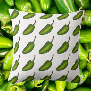 Kruidig Groen Heet Jalapeño Peper Groente Veggie Kussen