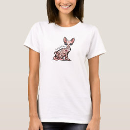 Kruidig Kat getatoeëerde kat T-shirt