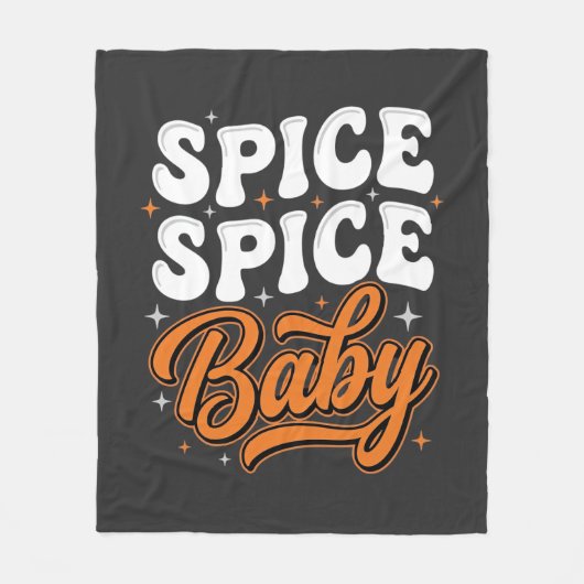 Kruidig Kruidig Baby Halloween Retro Typografie On Fleece Deken (Voorkant)