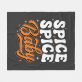 Kruidig Kruidig Baby Halloween Retro Typografie On Fleece Deken (Voorkant (Horizontaal))