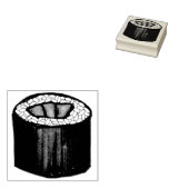 Kruidig Tonijn Roll Sushi Japan Japans Voedsel Mak Rubberstempel (Gestempeld)