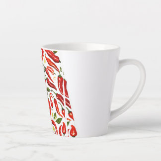Kruidige hitte: Vurige Thaise Chilis Illustratie B Latte Mok