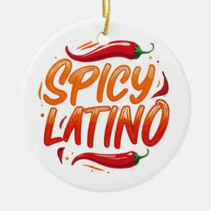 kruidige latino wereldorde keramisch ornament