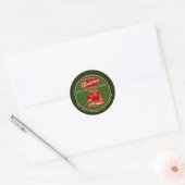 Kruidige rode peper Spread Groen en Rood Ronde Sticker (Envelop)