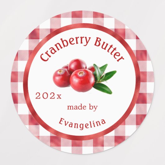 kruidnagelboter Aangepast kannen Labels (Design 2)