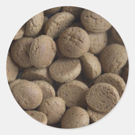 Kruidnoten Ronde Sticker (Voorkant)