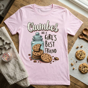 Kruimels zijn een meisje beste vriend - Koekjeslie T-shirt