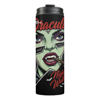 Kruip Dracula's Nachtwandelaar | Gotische Vampierh Thermosbeker