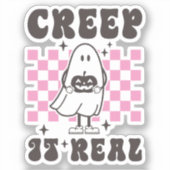 Kruip het echt Halloween Sticker (Voorkant)