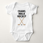 Kruip Loopt Hockeysticks Baby Onesie 2 Romper (Voorkant)