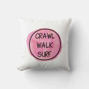 Kruip Wandel Surf met Roze Design Kussen