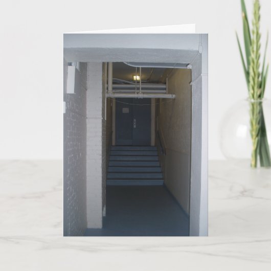 "Kruipen door de hallen" Hallowe’en Kaart (Voorkant)