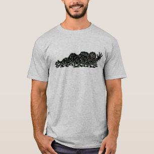 Kruipende slijm Hulk rare horror kunst T-shirt