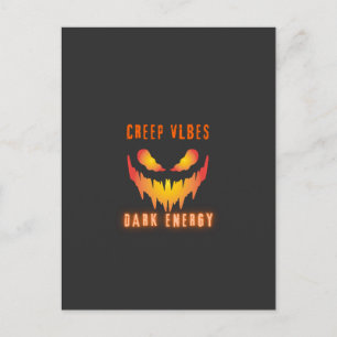 Kruipende Vibes Donkere Energie _ Trendy Horror St Briefkaart