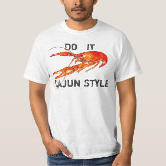 kruipvis doet het in Cajun Style T-shirt