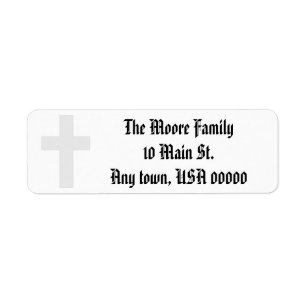 "Kruis" Adresetiketten Etiket