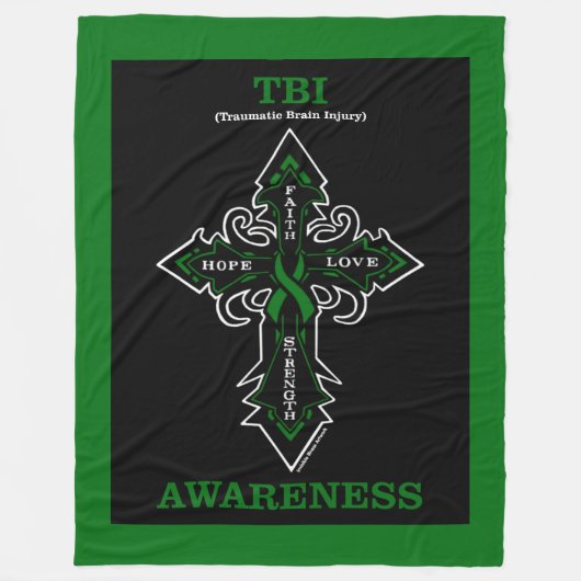 Kruis/Bewustheid...TBI Fleece Blanket (Voorkant)