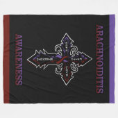 Kruis/bewustzijn.. Arachnoiditis Fleece Deken (Voorkant (Horizontaal))